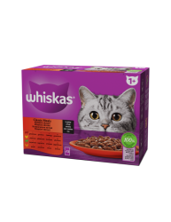 Whiskas пауч 12х85 - С говеждо, пилешко, агнешко и птиче