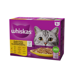 Whiskas пауч 12х85 - С пилешко, патешко, птиче и пуешко
