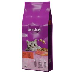 Суха пълноценна храна 14кг за котки  whiskas с говеждо