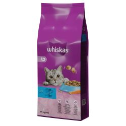 Суха пълноценна храна 14кг за котки  whiskas с риба тон