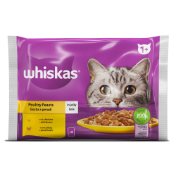 Whiskas пауч 4х85 - С пилешко и пуешко