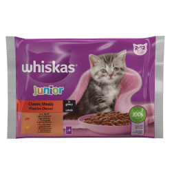 Whiskas Junior пауч 4х85 - С Говеждо и пилешко
