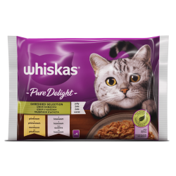 Whiskas Pure Delight пауч  4х85 - С пилешко и сьомга