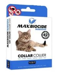 Противопаразитна каишка за котка MAX Biocide с маргоза - 42см