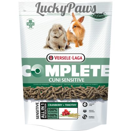 COMPLETE CUNI SENSITIVE – ПЪЛНОЦЕННА ЕКСТРУДИРАНА ХРАНА ЗА ЧУВСТВИТЕЛНИ ИЛИ КАПРИЗНИ ЗАЙЦИ