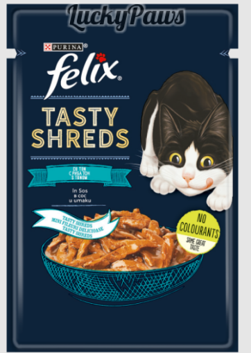 Felix Tasty Shreds - пауч 1х80 Риба тон