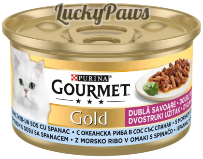 GOURMET GOLD DOUBLE PLEASURE - риба и спанак 