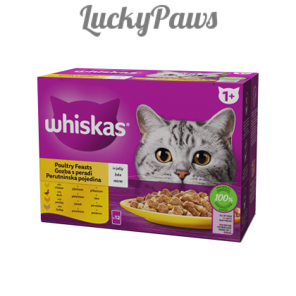 Whiskas пауч 12х85 - С пилешко, патешко, птиче и пуешко