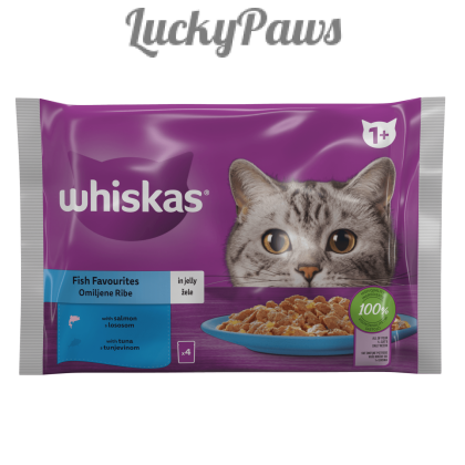 Whiskas пауч 4х85 - С риба тон и сьомга