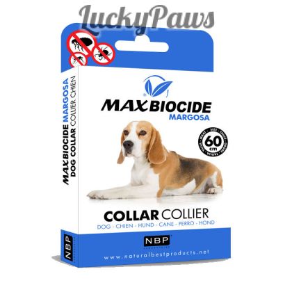 Противопаразитна каишка за куче MAX Biocide с маргоза - 60см
