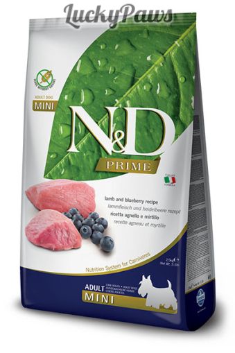 N&D Prime Mini Adult Lamb/Blueberry - Агне/Боровинка