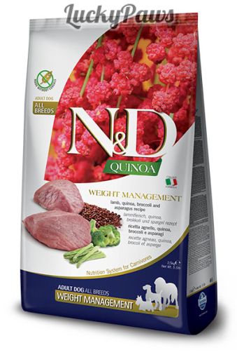 N&D Quinoa Weight Management Lamb Adult - Агнешко Контрол на теглото 7кг