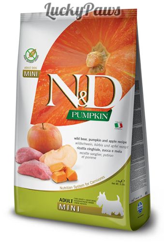 N&D Pumpkin Boar Adult MINI - Глиганско 7кг