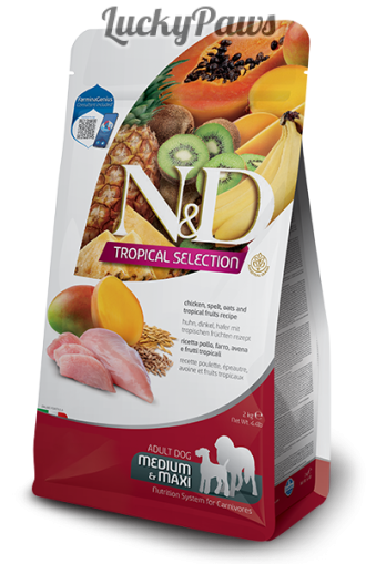 N&D Tropical Selection Adult Medium&Maxi Chicken - Пилешко 10кг