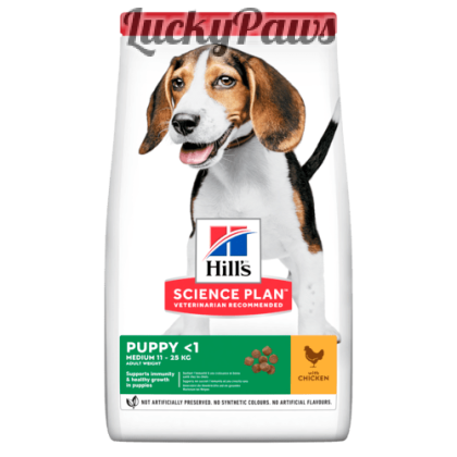 Hill’s Science Plan Canine Puppy Medium - Пилешко 12+2кг