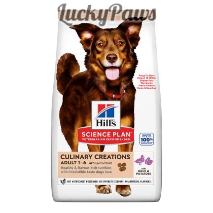 Hill's Science Plan CULINARY CREATIONS Canine Adult Medium Duck - Патешко 12+2кг