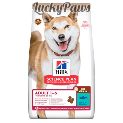 HILL’S SCIENCE PLAN NO GRAIN Medium Adult - Риба тон 10+2кг