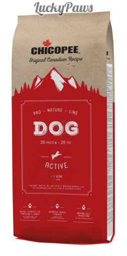 Chicopee Pro Nature Line - храна за активни кучета с пиле 20 кг