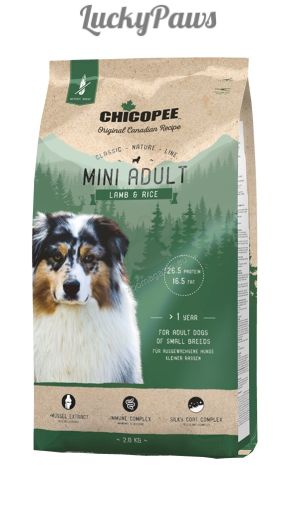 Chicopee Classic Nature Adult Mini храна за кучета от дребни породи над 10 месеца с агне и ориз 15кг