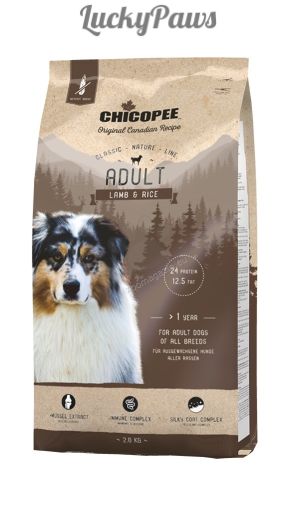 Chicopee Classic Nature Adult - храна за кучета над 12 месеца с агне и ориз 15кг