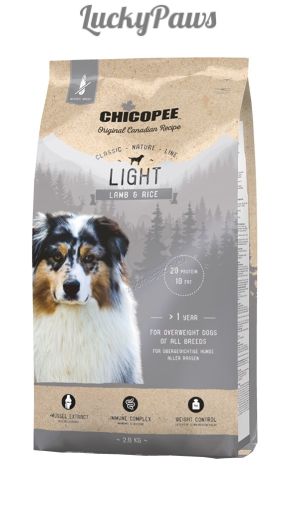 Chicopee Classic Nature Light - храна за кучета при наднормено тегло с агне и ориз 15кг