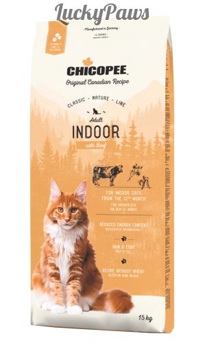 Chicopee Classic Nature Line Adult Indoor - храна за котка с говеждо 15 кг