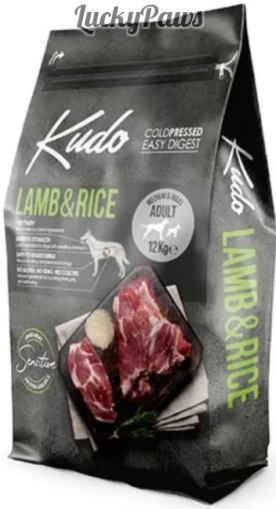 Kudo Low Grain Lamb / Rice Medium&Maxii Adult - храна за кучета от средни и едри породи 12кг