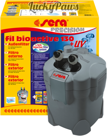 Външен филтър sera fil Bioactive 130 + UV - 300 л/ч за аквариуми до 130 л
