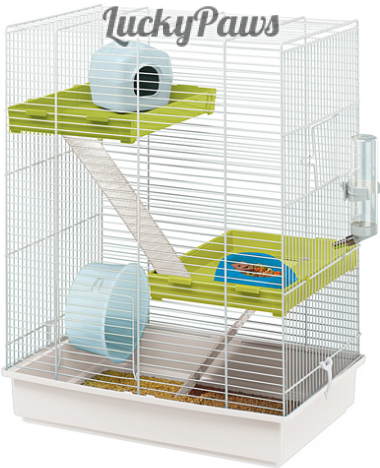 CAGE HAMSTER TRIS WHITE - Оборудвана клетка за хамстери