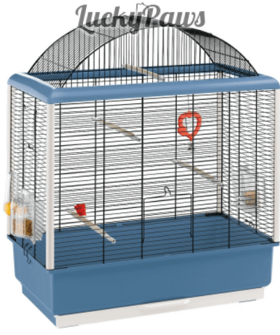 CAGE PALLADIO 4 BLACK - Оборудвана клетка за птици 