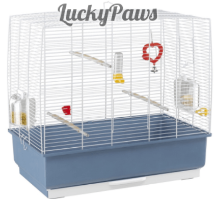 CAGE REKORD 3 WHITE - Оборудвана клетка за птици