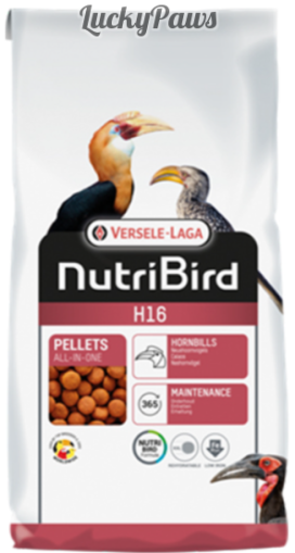 NUTRIBIRD H16 – Пълноценна екструдирана храна за птица носорог, жако, амазонка, мака и др. 10кг