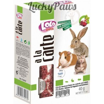 LOLO PETS Витамини за гризачи - Цвекло 40г