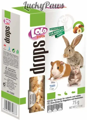 LOLO PETS Drops - Витамини с ядки за гризачи 75г
