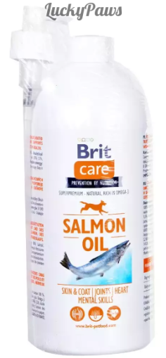 BRIT CARE SALMON OIL - 100% натурално масло от сьомга за красива козина и здрава кожа