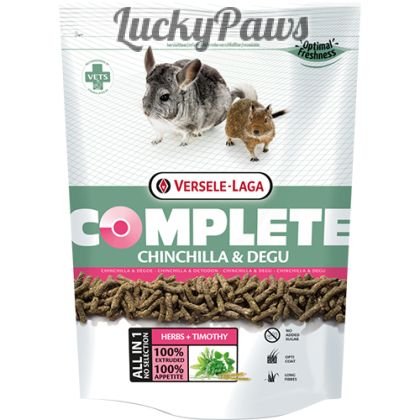 COMPLETE CHINCHILLA & DEGU – ПЪЛНОЦЕННА ЕКСТРУДИРАНА ХРАНА ЗА ЧИНЧИЛИ И ДЕГУ