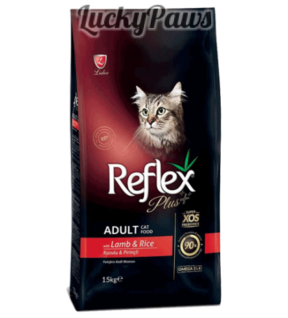 Reflex Plus Lamb & Rice Adult Cat - Пълноценна храна за израснали котки от всички породи с агнешко месо и ориз