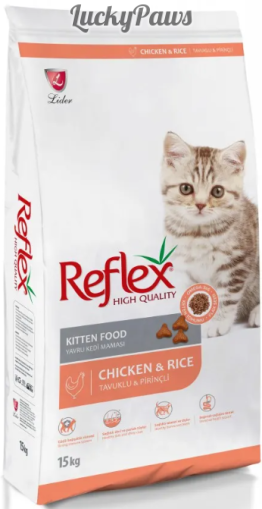 Reflex Kitten - Пълноценна храна за подрастващи котки от всички породи с пилешко месо