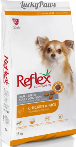 Reflex Small Breed Adult Dog Food with Chicken - Пълноценна храна за израснали кучета от дребни породи с пилешко 15 кг