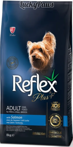Reflex Plus Salmon Small Breed Adult Dog - Пълноценна храна за израснали кучета от малки породи със сьомга 8 кг