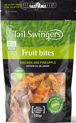 Pet-Interest TAIL SWINGERS Fruit bites chicken and pineapple – Плодови пръчици с пиле и ананас