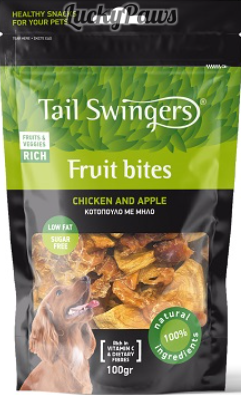 Pet-Interest TAIL SWINGERS Fruit bites chicken and apple – Плодови пръчици с пиле и ябълка