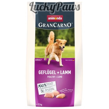 GranCarno Adult - суха храна за израснали кучета с птиче и агнешко