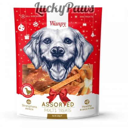 Wanpy Christmas Packs for dog 300 г - Коледен микс от най-предпочитаните лакомства за кучета
