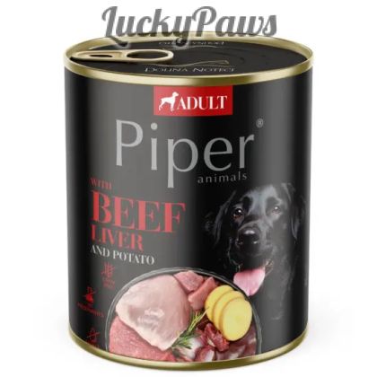 Piper Adult Beef Liver/Patoto 800g - Телешки дроб/картофи 800г.