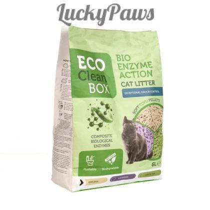 Eco Clean Box Тофу котешка тоалетна с био ензими НАТУРАЛ