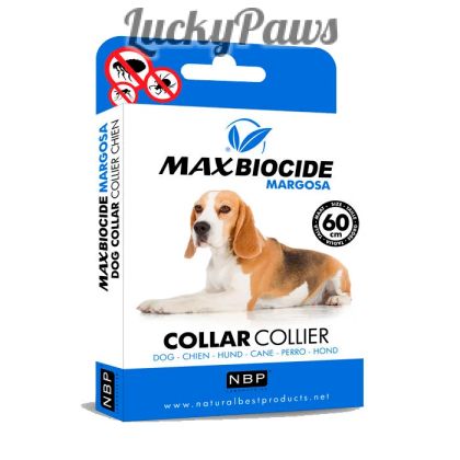 Противопаразитна каишка за куче MAX Biocide с маргоза - 60см