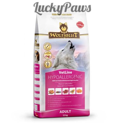 Wolfsblut Hypoallergenic хипоалергенна храна за кучета с конско месо, 12 кг