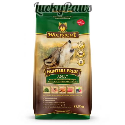 Wolfsblut Hunters Pride Adult  храна за кучета с фазан, патица и заешко, 12.5 кг