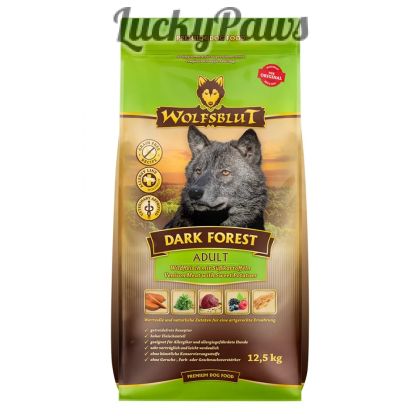 Wolfsblut Dark Forest Adult храна за кучета с дивечово месо и сладки картофи, 2 кг
